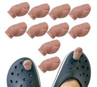 2 Pcs 3D Toe Shoe Charms Big Toe Croc Charm with Hairy, Funny Big Toe Croc Charm, DIY Unique Shoe Decoration Charms, Clogs Bubble Slides Sandals Shoe Decoration, Croc Toes Charm for Women Men ( Color