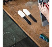 2 Pcs 3V 10uA Mini Electronic Soil Moisture Meter for Garden Plant Grass Flower Care, Waterproof Dustproof Humidity Sensor with Plastic Shell