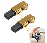 2 Pcs 491704 492014 Carbon Brush with Metal Bracket Compatible with FESTOOL TS55 TS75 AP55EB AP65EB AT55E AT65EB High-Performance Electric Motor Brushes for Power Tools 6.3x10x17.5mm 5.8x7.8x16mm