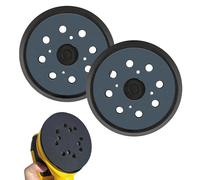 2 Pcs 5" 8 Hole Replacement Orbital Sander Pad Hook and Loop Backing Pad | Orbital Sander Replacement Backing Pad 125mm Round Hook & Loop Base Universal for Buffing Random Orbital Sander Pads