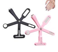 2 Pcs 5-in-1 Nail Art Magnet 2026, Cat Eye Gel Nail Polish Magnet for Nails, Multifunctional Magnetic Tool for 3D DIY Nail Art, Salon & Home Gel Manicure Designs (1 Pink+1 Black)