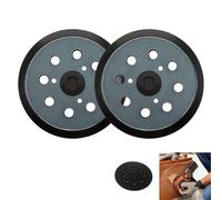 2 PCS 5 Inch 8 Hole Replacement Sander Pad Compatible With Makita Orbital Sanders BO5041 BO5031 BO5030 BO5040 BO5012 DBO180 DBO140Z DBO180Z, Backing Pad Hook and Loop Dust Extraction for Sanding Tools
