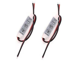 2 pcs 5 v 12 v 24 v mini 3 Key 1 Color LED Controller Brightness dimmer 2835 3014 5050 3528 5630 5730 SMD Led Strip Light