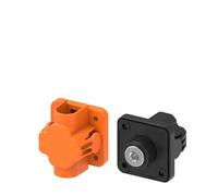 2 Pcs 50A Energy Storage Terminal Brass Through Wall Connector High Current Power Battery Quick Connect For Automotive RV Solar