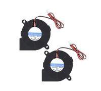 2 Pcs 50x50x15mm 5015 24V DC Brushless Blower Cooling Fan Turbine Turbo for 3D Printer and Other Small Appliances Series Repair Replacement (24V)