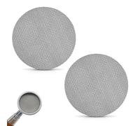 2 Pcs 53.5mm Espresso coffee Puck Screen, Coffee Filter Screen for Portafilter 316 Stainless Steel, Reusable, Barista, 1.7mm Thickness, 150μm, Lower Shower for Better Extraction for Home Coffee Makers