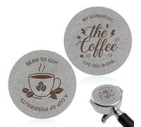 2 Pcs 53.5mm Espresso Puck Screen, 150 Micrometre 1.7mm Thickness Stainless Steel Coffee Filter Mesh Plate, Reusable Puck Screen for 54mm Portafilter Basket Espresso Coffee Puck