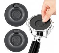 2 Pcs 54mm Backflush Disc for Breville Sage Espresso Machine, Premium Silicone Coffee Machine Cleaning Disc Backwash Tray Insert Handle Pad for Barista Express Pro Touch, Grey, 10x8x2cm