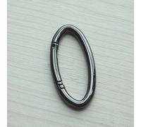 2 Pcs 54mm Snap Clip Trigger Spring Gate Oval Ring For Buckles O D ring Bag Accessories Gun-black