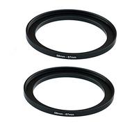 (2-Pcs) 58-67MM Step-Up Ring Adapter, 58mm to 67mm Step Up Filter Ring, 58 mm Male 67 mm Female Stepping Up Ring for DSLR Camera Lens and ND UV CPL Infrared Filter