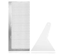 2 PCS 5D Diamond Art Tools Set, 5D Diamond Drawing Ruler with 1020 Blank Grids Diamonds Painting Tools Accessories, Suitable for DIY Crafts Accessory Diamonds Painting