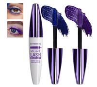 2 PCS 5D Waterproof Blue Purple Mascara for Sensitive Eyes - Smudge-Proof, Long-Lasting Volume With Natural Full Lashes, Non-Clumping Formula for Women