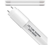 2 PCS 5FT LED Tube Light 26W (5 Yr. Warranty) 2080LM - Energy Efficient Plastic T8 LED Batten Tube for Ceiling, Shop, Office, Kitchen, Garage & Home Lighting - Fluorescent Tube Replacement (5FT)