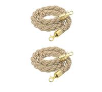 2 Pcs 5ft Retractable Belt Rope with Hook, Crowd Control Stanchion Rope for Events, Queue Management, Safety Line for Event nization, Durable and Easy to Use