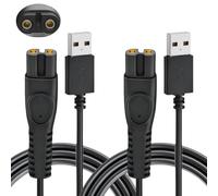 2 PCS 5V Power Charger Compatible with Philips 3000X, 5000X and i9000 Series Shavers. Also Suits for Bodygroom 3000,5000,7000,8000 Series, Works for 360 Face and QP2824, MG7910 (5V -USB-A)