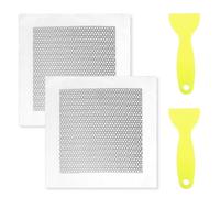 2 Pcs 6'' by 6'' Self Adhesive Fibreglass Mesh Wall Repair Patch Kit - Fix Graffiti, Cracks & Holes in Plasterboard & Drywall