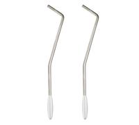 2 Pcs 6 MM Thread Metal Single Tremolo Arm, Whammy Bar with Tip for Electric Guitar (Silver)