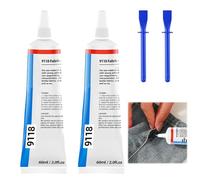 2 Pcs 60ml *2 Fabric Glue for Clothes Fabric Glue for Upholstery Material Glue for Fabric Fabric Glue Strong Fabric Glue Suitable for Clothing Diy Crafts Textiles Machine Washable Dry Clean
