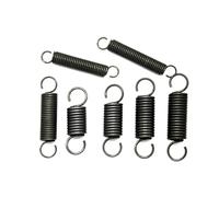 2 Pcs 65Mn Tension Spring Opening Draw Spring Strong S hook Wire Diameter 1.5 mm OD 15 mm Length 190 mm