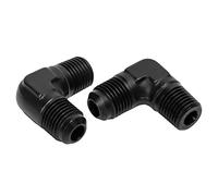 2 Pcs 6AN to 1/4 NPT Fitting Adapter 90 Degree Male Swivel Gas Line Rail Pump Injector Fitting