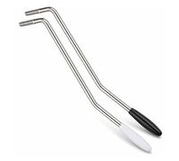 2 PCS 6mm & 5mm Whammy Bar for Electric Guitar, Thread Metal Single Tremolo Arm with Tip, Guitar Whammy Bar Compatible with Stratocaster Electric Guitar Tremolo System(Silver, Black)
