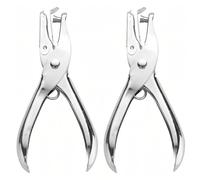 2 Pcs 6mm Single Hole Punch Metal Single Hole Paper Puncher Hand Held Paper Punch for Crafts Paper Scrapbooking Card Tags
