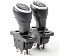 2 Pcs 6V 12V 24V Compatible with Power Wheels Forward Reverse Switch, Forward Stop Reverse Gear Lever Forward Stop Back Switch Replacement Part Ride Toy