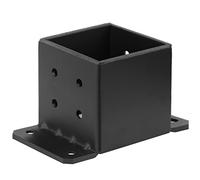 2 PCS 6x6 Post Base, Heavy Duty Steel Fence Post Base Anchor Bracket Deck Supports Porch Railing Post Holders, Inner Size 5 1/2 inch, Thickness 4.2mm(8 Gauge)
