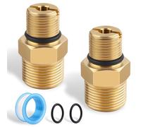 2 PCS 7106686 Brass Outlet Connector for Simpson Cleaning,3/8'' to male M22 water outlet adapter for Gas Powered Pressure Washer Pumps