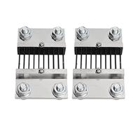 2 Pcs 75mV DC Current Measuring Shunt Resistor, Ammeter Shunt with High Accuracy 0.5 Class, Manganin External Shunt for Power Supply Control Circuits, Rated 1000A - 2000A (1000A)