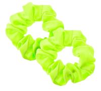 2 Pcs 80s Neon Scrunchies Yellow Scrunchie Solid Neon Hair Accessories Elastic Neon Yellow Hair Accessories Large Voile Hair Ties Hair Bands Ponytail Hair Scrunchies for Women Girls