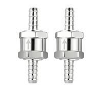 2 PCS 8mm One Way Valve, Non Return Valve Fuel Aluminium Alloy Inline Check Valves for Low Pressure Fuel Systems, Petrol Diesel Oil Water Air, Suitable for Car Marine Motorcycle Carburettor Boat