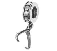 2 Pcs .925 Sterling Silver Pendant Connector Bail Clasp For Pandora Troll Chamilia European Charm/Findings/Antique