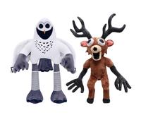 2 Pcs 99 Nights In The Forest Plush Toy The Deer Villain Soft Plush Toy Deer Owl Ram Game Characters Doll Game-Inspired Stuffed Animal Plush Figure for Kids Adults Friends Colleagues Fan Collectible