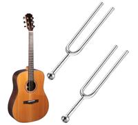 2 PCS A 440 Hz Tuning Fork Standard Tuner Tone Tool Professional Musical Instruments Accessory for Accurate Pitch Music Tuning Vocal Training Guitar Piano Calibration