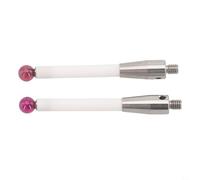 2 Pcs A-5000-3709 CMM Probe 50mm Length 6mm Ball Tip for Coordinate Measuring Systems with Threaded Handle for Stability