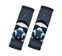 2 Pcs a Set Comfort Neoprene Orca Killer Whale Handle Wrap Grips for Travel Bag Luggage Suitcase Door Handle