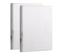 2 Pcs A3 Display Books, 60 Pockets Presentation Individuals Project Display Folders, Double-Sided Viewable/Pink(Clear)
