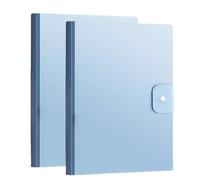 2 Pcs A3 Document Folder Display Book, Project Display Book, File Folder with 20 Pockets for Office,Home/Blue(Blue)