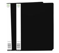 2 PCS - A4 Black Colour Display Folders 20 Pockets Display Book Presentation Project Folder, Polly Pocket Folder with Sleeve for Brochures Reports Certificates - (Black)