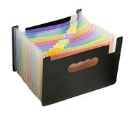 2 Pcs A5 12 Grids 25cm*17cm Multi Layer Storage File Bag Document Organizer for File Organiser