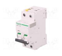 2 pcs : A9F07201 - Circuit breaker, 400VAC, Inom: 1A, Poles: 2, for DIN rail mou