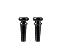 2 Pcs Acoustic Guitar Bridge Pins, Guitar Pegs Replacement Parts Accessories, Black