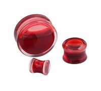 2 PCS Acrylic Ear Plug Piercing Expander 6-25mm -Nostalgic Classic Game Controller- Ear Plug Piercing Expander Gauges (Color : Blood, Size : 25mm)