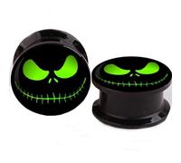 2 PCS Acrylic Ear Tunnels Plugs Piercing Expander 4-16mm -Joker+Devil's Eye Series-Gauges Ear Plug Piercing Expander (Color : A-4, Size : 5mm)