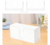 2 Pcs Acrylic Napkin Holder for Table Countertop Paper Towel Dispenser, Clear Towel Holder Clear Guest Towel Napkin Holder, Suitable for Z-Fold, C-Fold or Multi-Fold Paper Towels for Kitchen, Bathroom