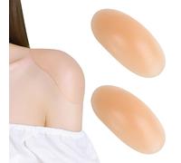 2 Pcs Adhesive Shoulder Pads Soft Anti-Slip Shoulder Pads for All Tops T-shirts Shirts Sweaters Jackets Dresses Perfect for Various Occasions like Dating Socializing Dancing Shopping