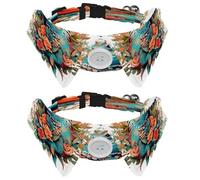 2 Pcs Adjustable Dog Cat Bow Tie, Chameleon Flower, Comfortable Durable Pets Bowtie Collar with Bell for Small Dogs Cats Kitten Puppy