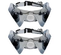 2 Pcs Adjustable Dog Cat Bow Tie, Highland Cow, Comfortable Durable Pets Bowtie Collar with Bell for Small Dogs Cats Kitten Puppy