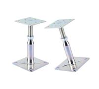 2 Pcs Adjustable Elevator Brackets Corrosion Resistant Metal Roof Mounting Support Structural Stability Adjustable Support for Contractors